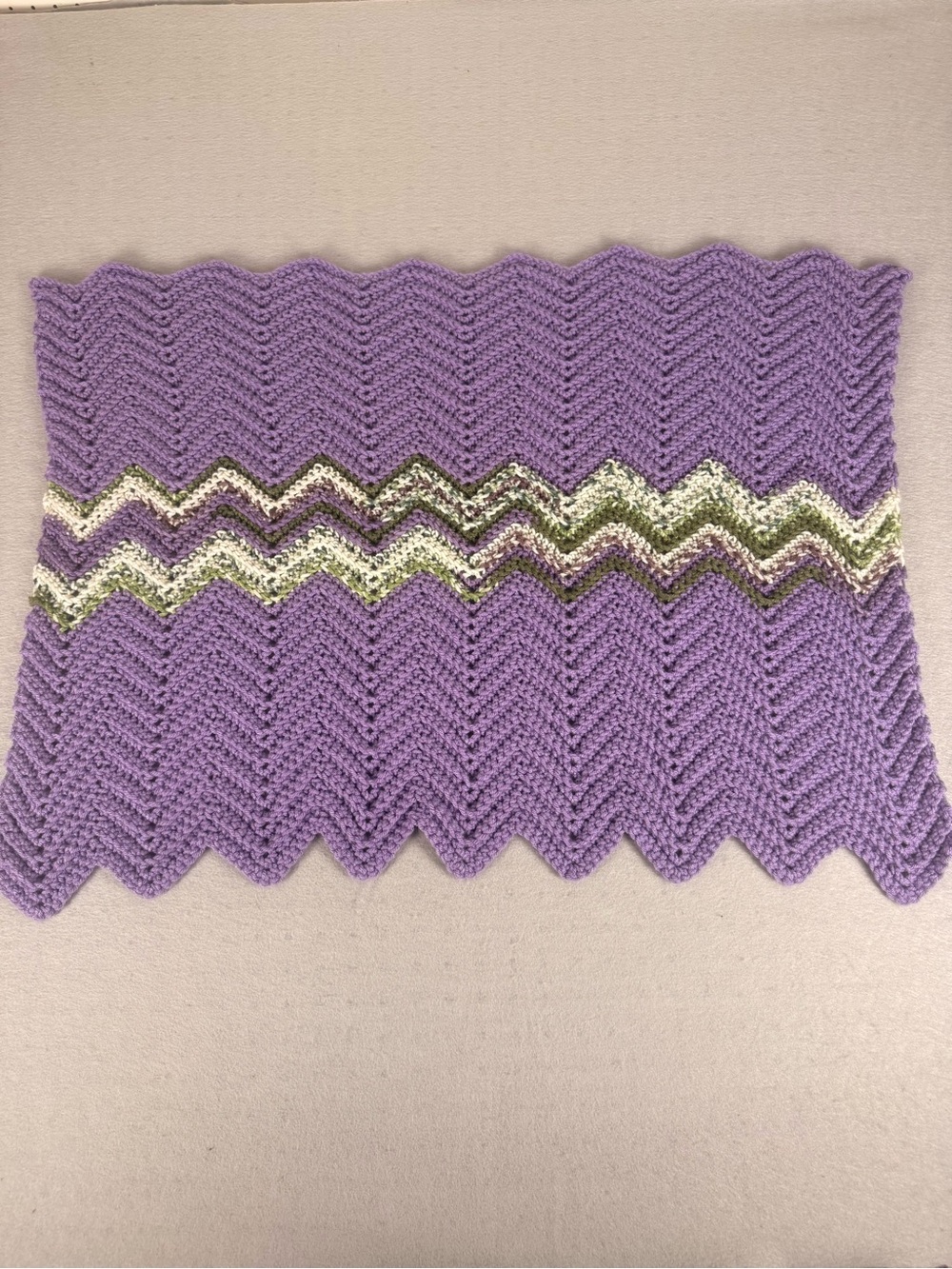 Handmade Crocheted Lap Afghan